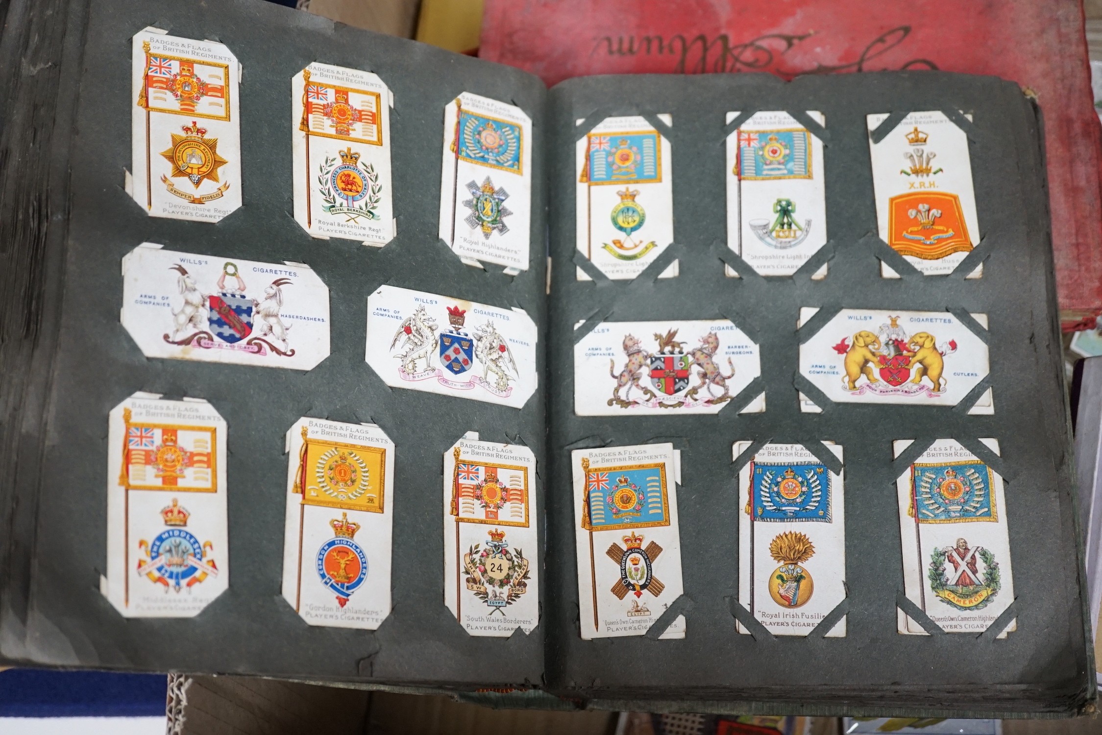 A collection of cigarette cards